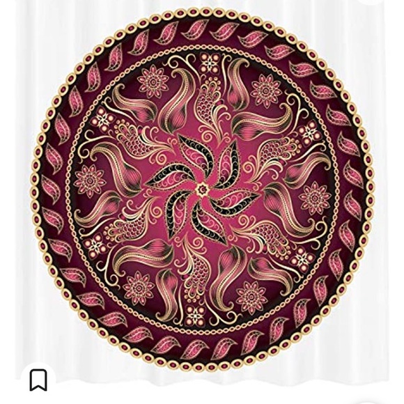 Ambesonne Mandala Shower Curtain, Vintage Mandala Pattern Higher Level - Picture 4 of 4